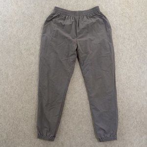 My Mum Made It Jogger Pants Womens Large Gray Windbreaker Elastic Waist Lined